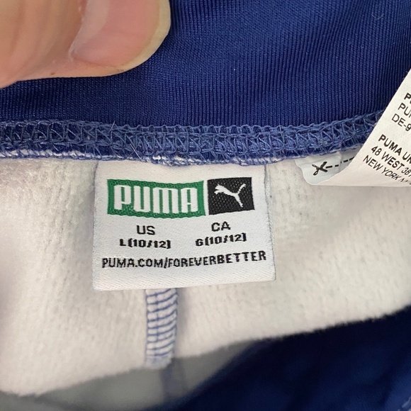 Puma Girls Purplish-Blue Athletic Performance Jogger Leggings Size Large (10/12) - Picture 2 of 12